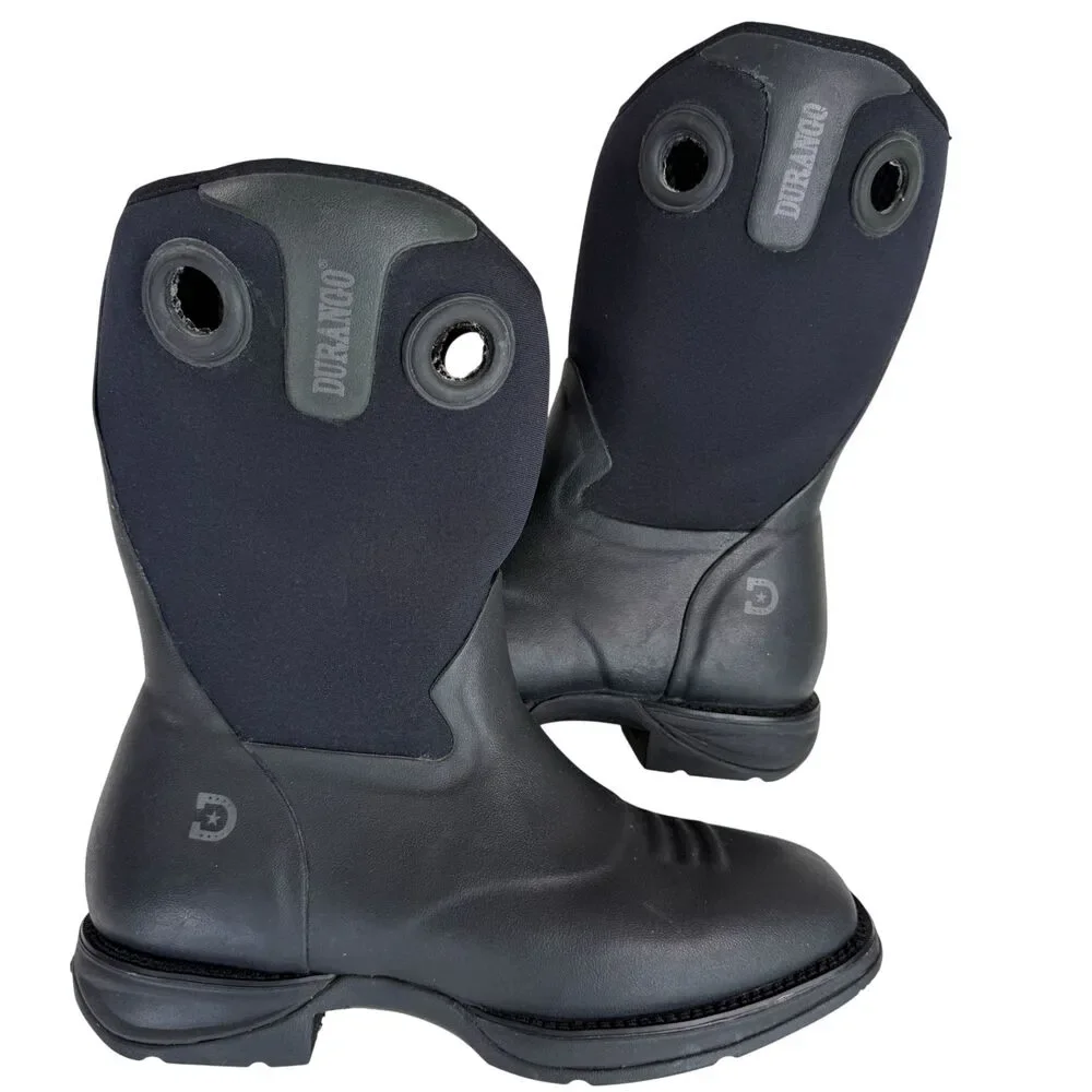 Durango Men's Rebel Rancher Western Waterproof Work Boot Black Size 12W